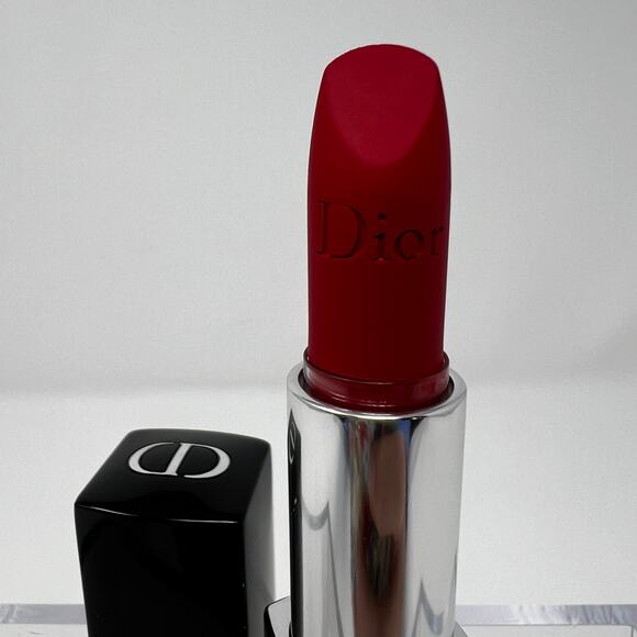 Dior Rouge Lipstick Limited Edition Matte 999 Christmas Red Seasonal - Picture 6 of 7